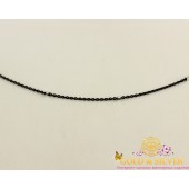 Серебряная цепь черненая 32028чш